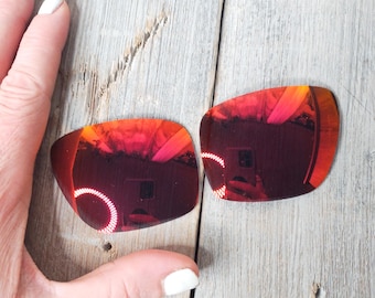 vervangende glazen voor Oakley-zonnebrillen verzending 1 rood gekleurde spiegelbrillen modeaccessoires oem