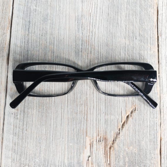 pillow-shaped eyeglasses solid black eyeglass fra… - image 4