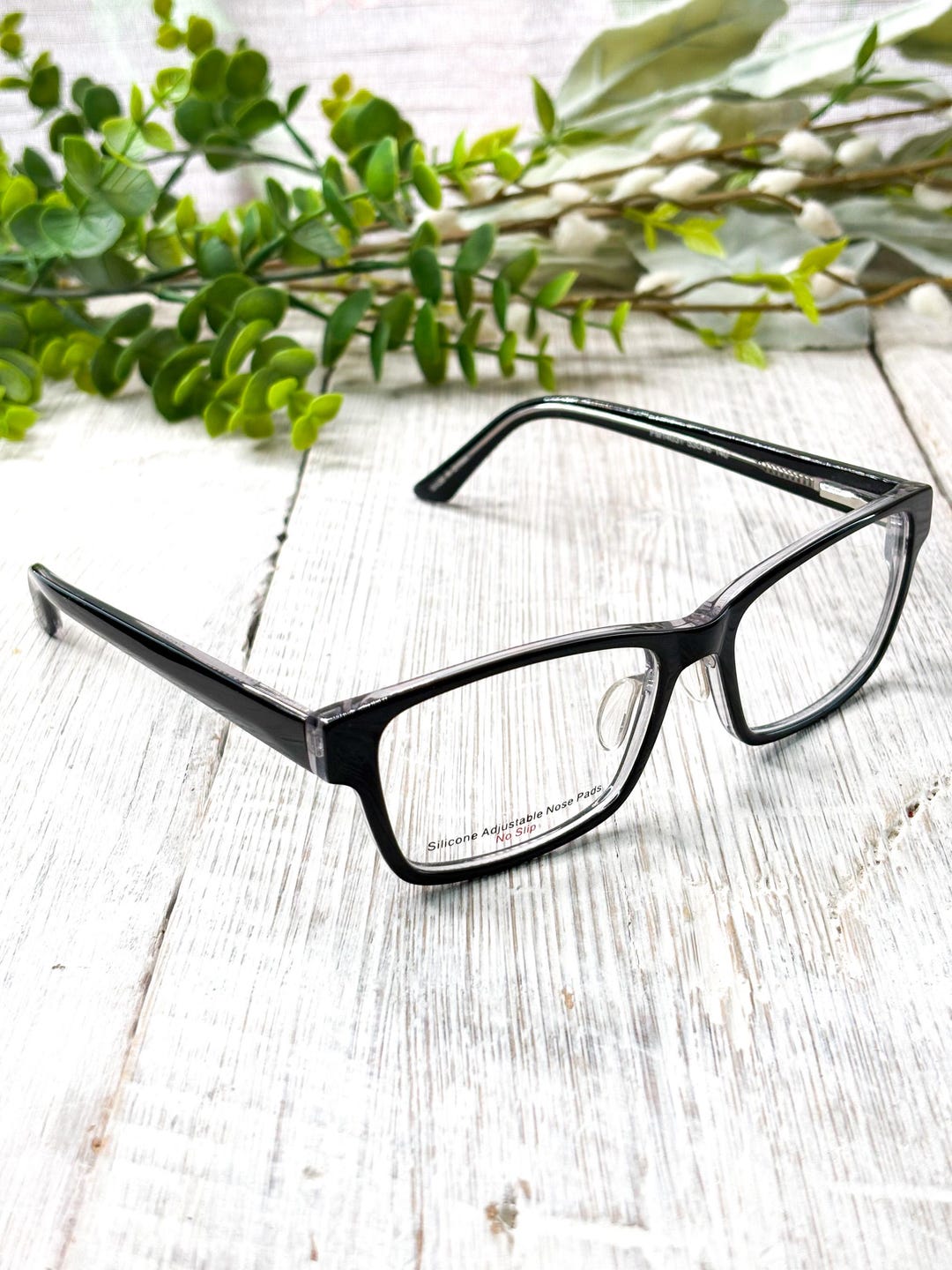 Black Rectangle Eyeglass Frames: Prescription Glasses 53[]16-140 - Etsy