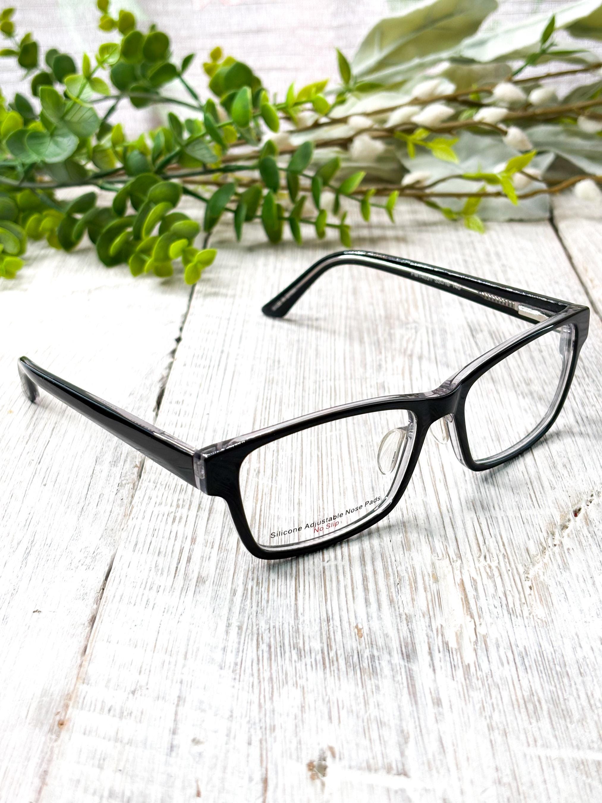 Black Rectangle Eyeglass Frames: Prescription Glasses 53[]16-140 - Etsy