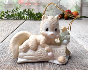 bisque porcelain precious moments christmas ornament I’m nuts about you retired enesco 52041 original box collectible decoration holiday 90s
