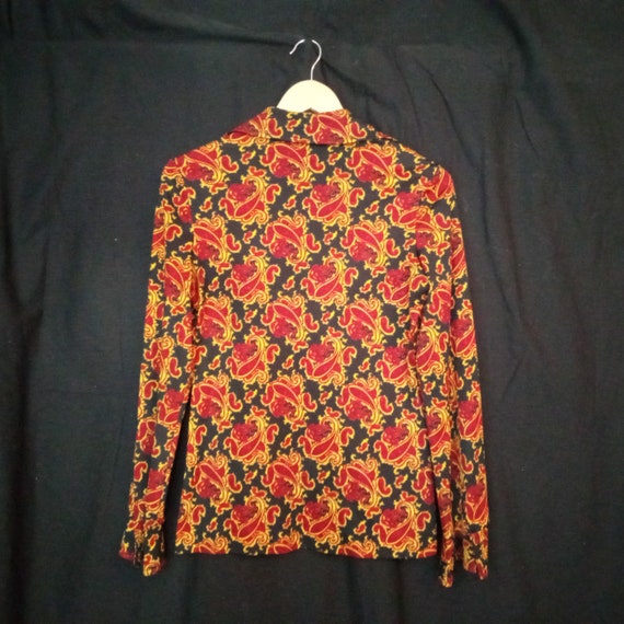 vintage ACT III polyester paisley shirt with butt… - image 5