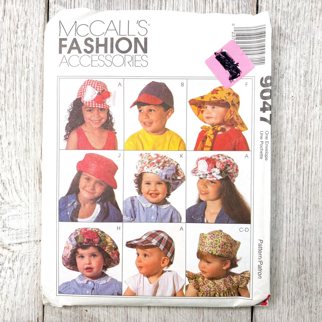 Children's Assorted Hats Sewing Pattern Mccalls 9047 - Etsy