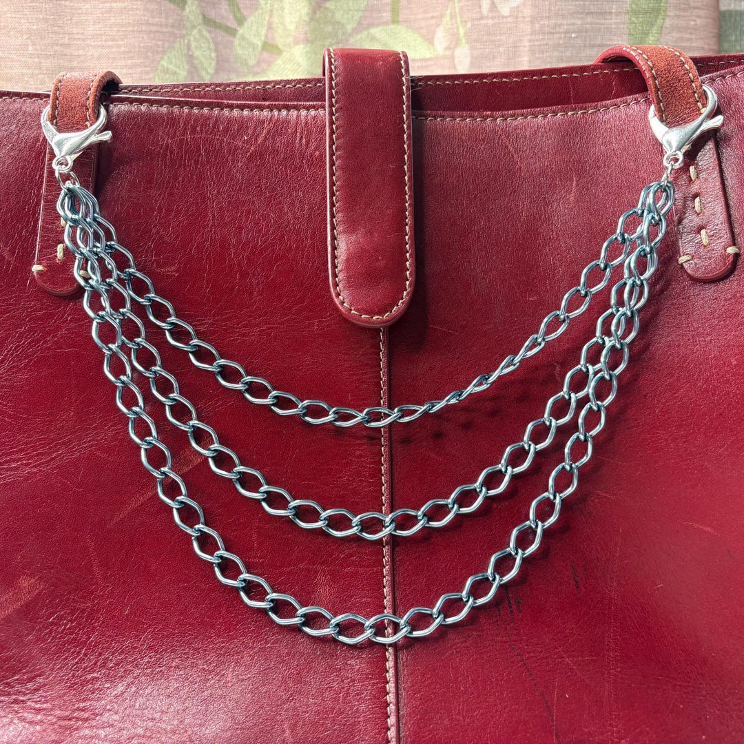 Purse Chain Purse Chain: Chunky Slate Blue (chain is 10