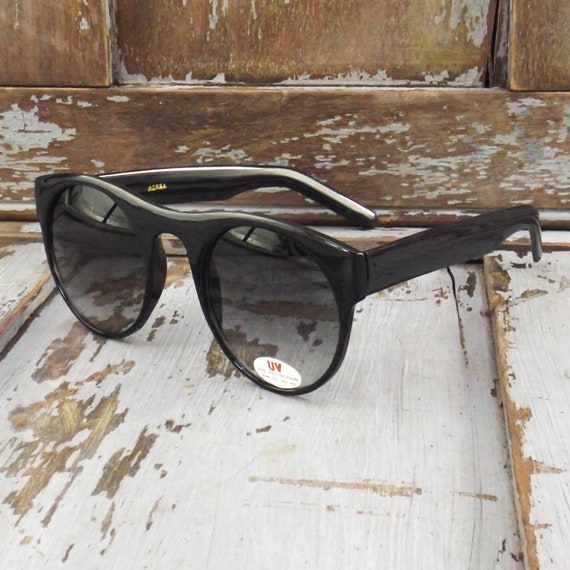 mod sunglasses round large sunglasses vintage NOS… - image 2