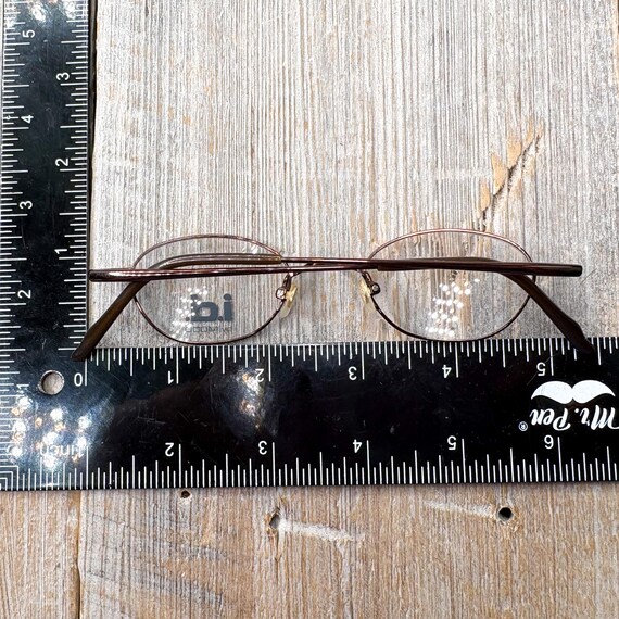 Bronze Round Eyeglass Frames: 90s Vintage Deadsto… - image 5