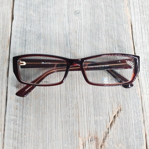 translucent brown rectangle glasses frames for ey… - image 5