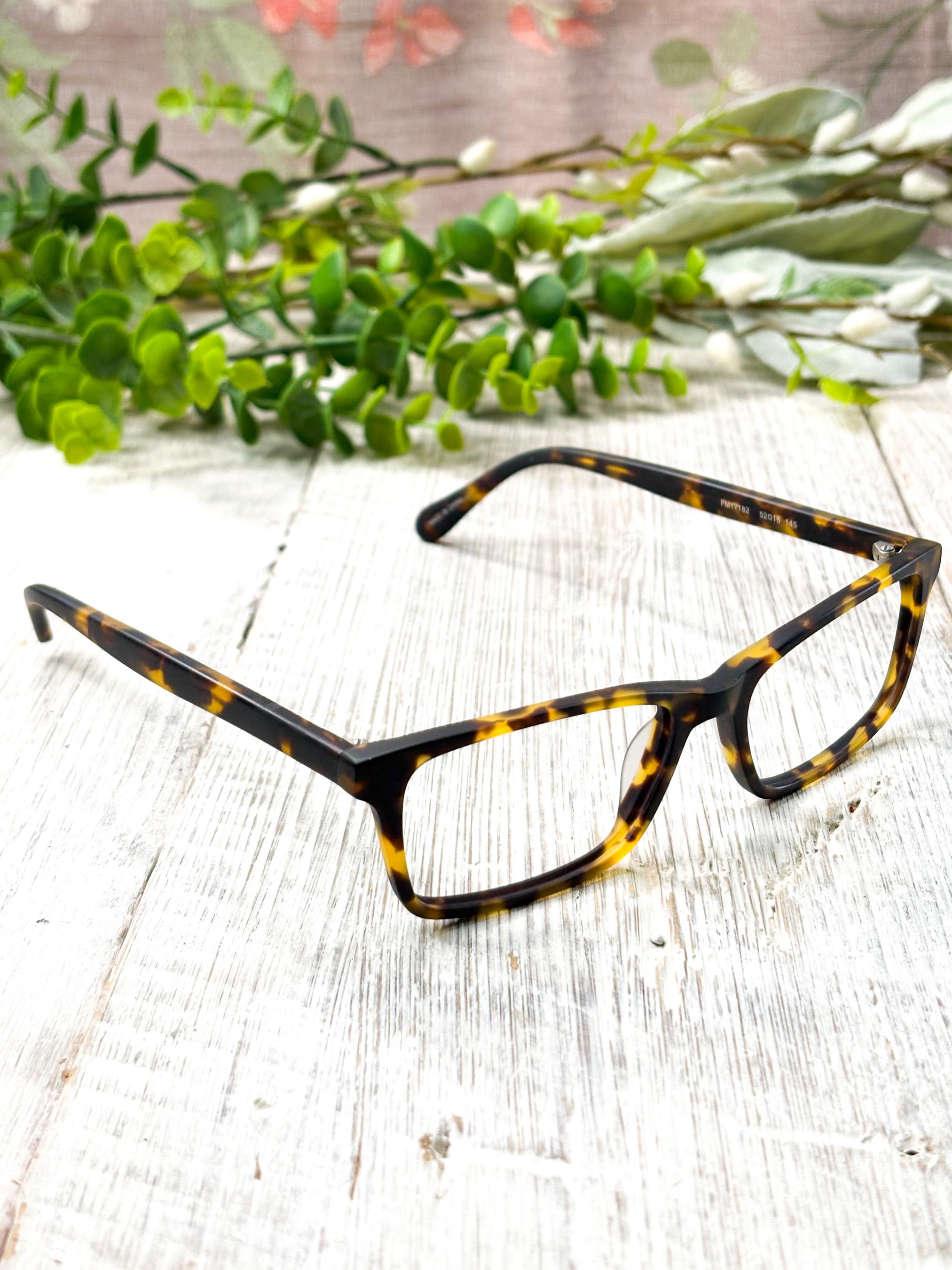 Square Matte Brown Tortoise-shell Eyeglass Frames: 52[]16-145 - Etsy