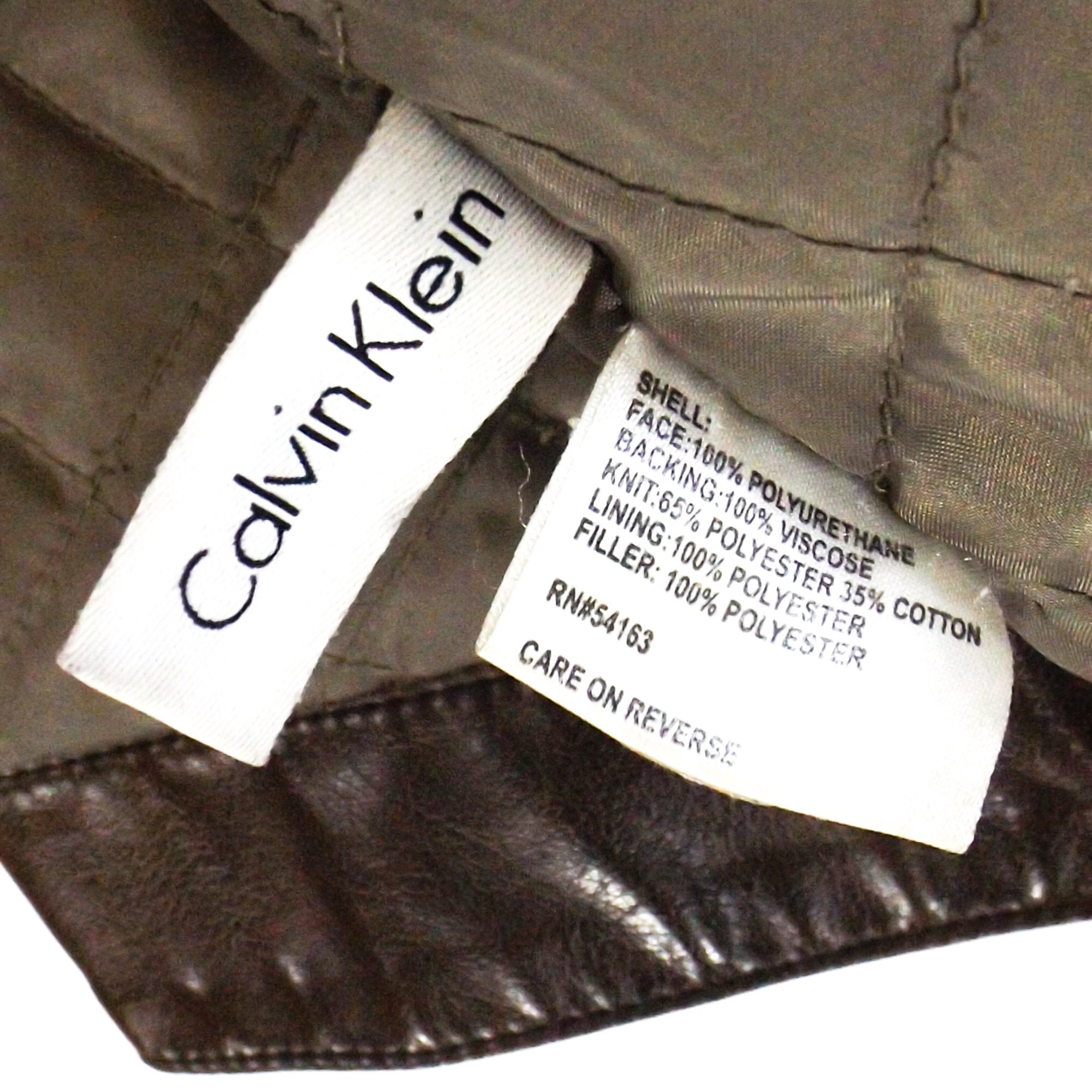 Vintage Calvin Klein Leather Coat Faux Leather Motorcycle - Etsy Vintage Calvin Klein Leather Coat Faux Leather Motorcycle - Etsy