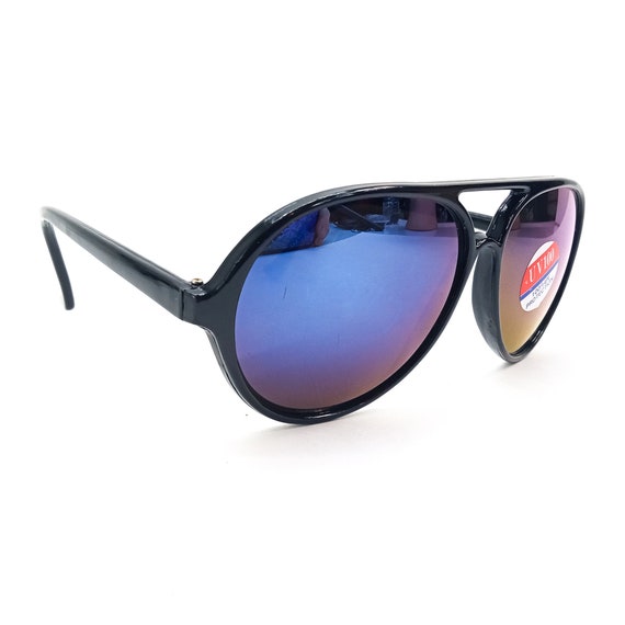 retro sunglasses black sunglasses vintage NOS sun… - image 2