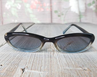 Kenneth Cole New York Vintage 90s Oval Sunglasses Black And Silver Deadstock 90s Silver Black Vintage Oval Sunglasses main image 3
