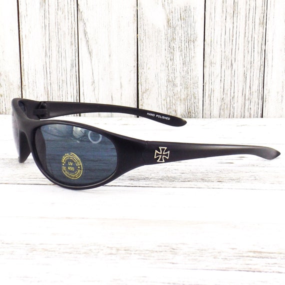 Gafas de sol vintage NOS 90s / símbolo de cruz maltesa / gafas de