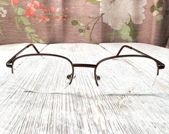 Gafas de lectura cuadradas semial aire para mujer +2.00, color marrón (51[]18/139)