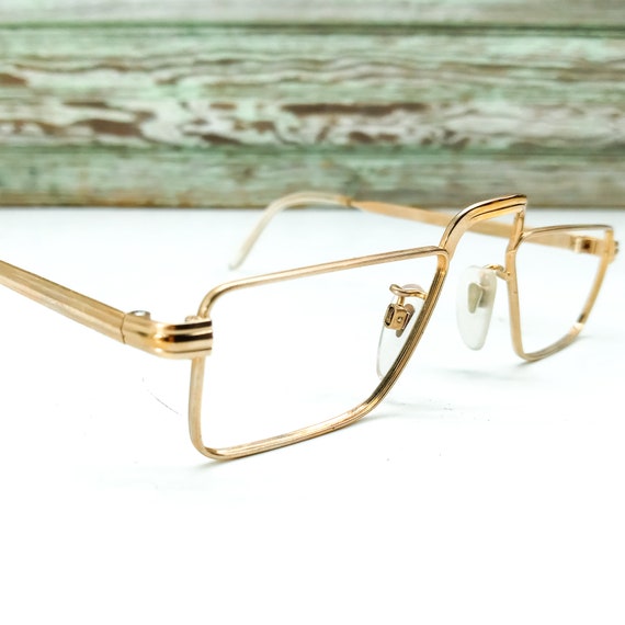 1980s glasses vintage half eye eyeglasses | 12k g… - image 2