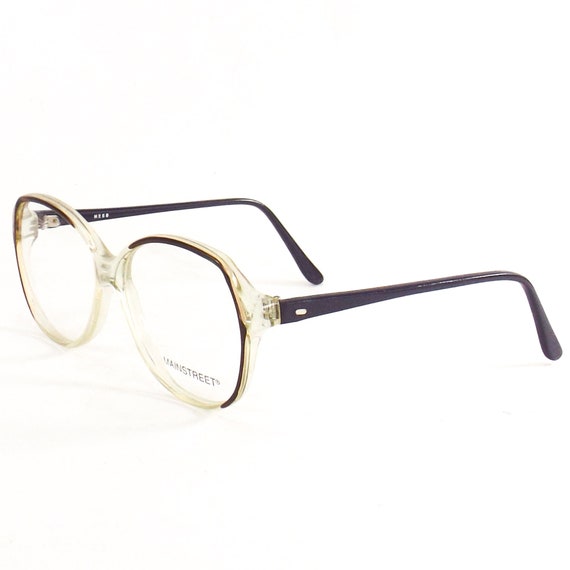 1980s glasses vintage eyeglasses round 80s NOS ey… - image 1