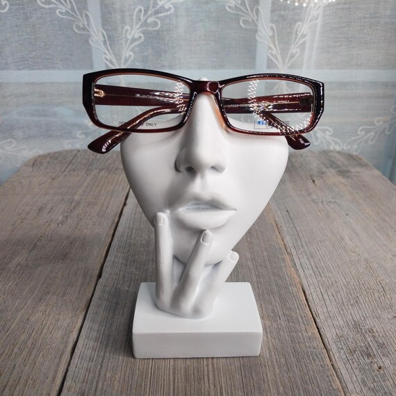translucent brown rectangle glasses frames for ey… - image 2