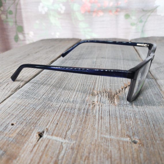 Black Rectangle Eyeglasses Frames: Vintage Unisex… - image 6