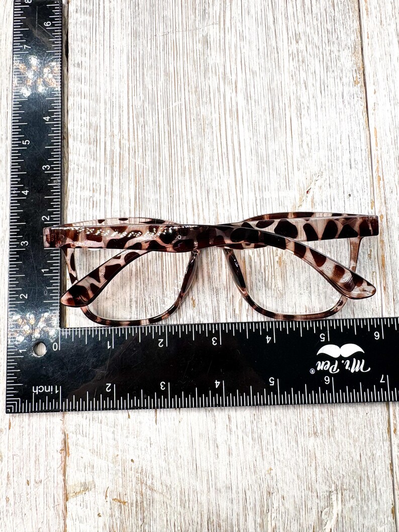 Oversized Leopard Print Wayfarer Reading Glasses 55[]20-145 - Etsy