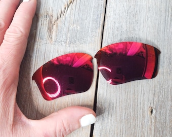 half-jacket XL 2.0 positive purple polarized lenses replacement lens pair oem oakley sunglasses