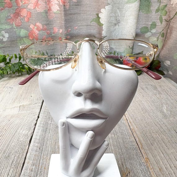 Vintage Light Gold Eyeglass Frames: 1990s Unisex … - image 4