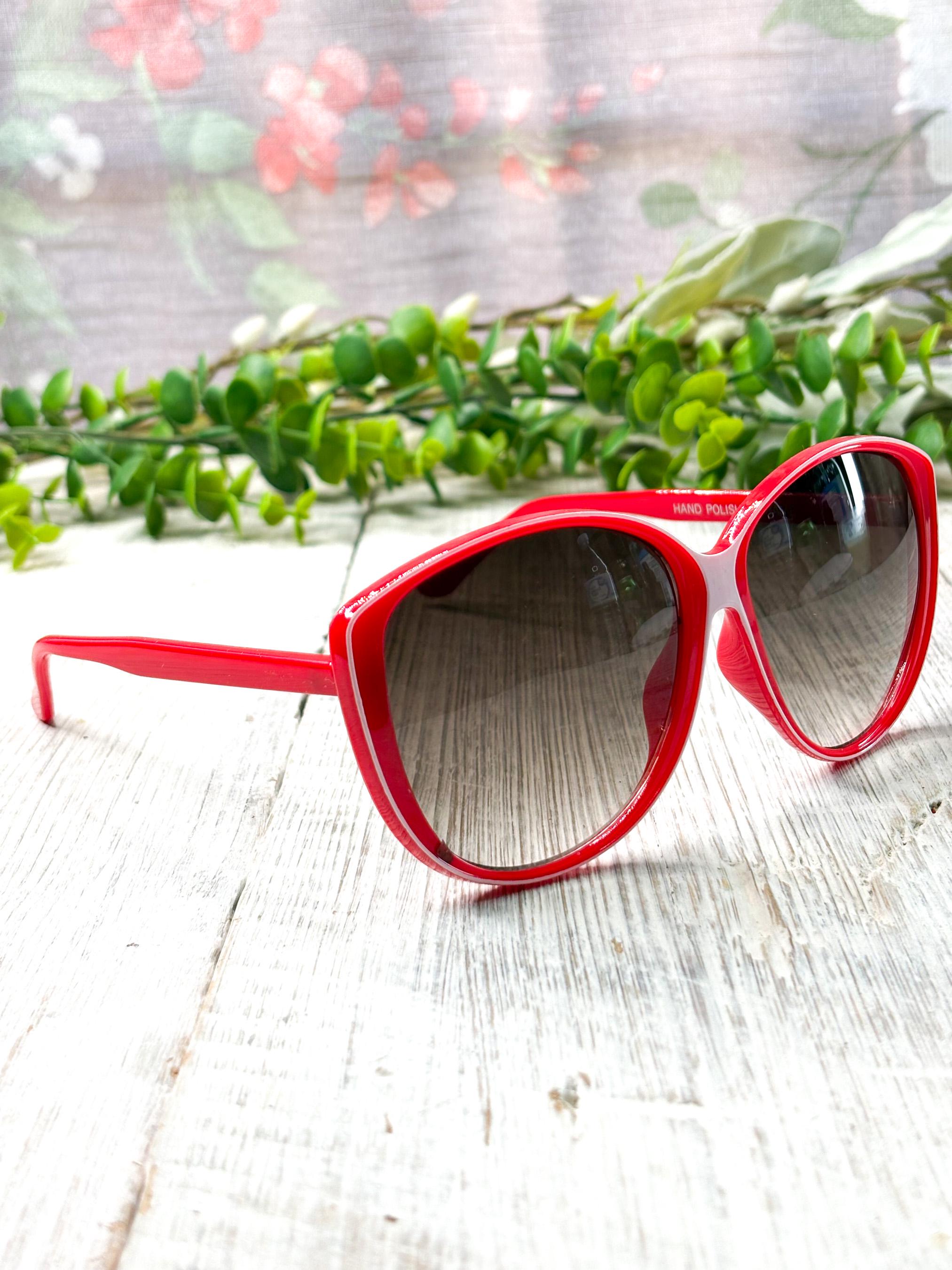 Retro Oversized Cat Eye Sunglasses - Etsy
