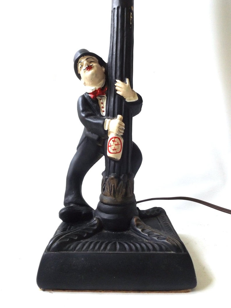 Vintage 1950's drunk leaning on a lamp post bar light Etsy