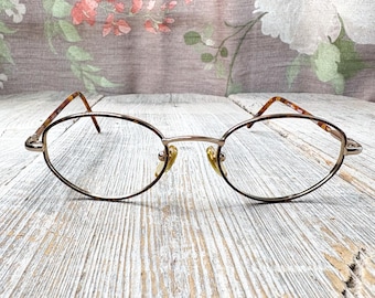 Versace MOD 1187-B 1052 Gold Tan Half Rim Eyeglasses Frames  display picture 1
