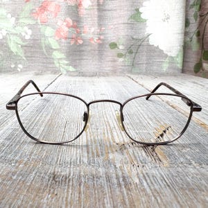 kids eyeglass frames only 44[]19/130 brown tortoise square eyeglasses children/child/boy/girl glasses deadstock/vintage/nos prescription