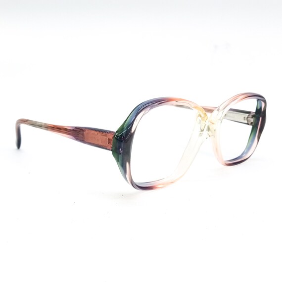 60s glasses vintage eyeglasses | square/round eye… - image 2