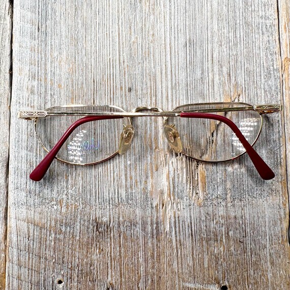 Vintage Light Gold Eyeglass Frames: 1990s Unisex … - image 7