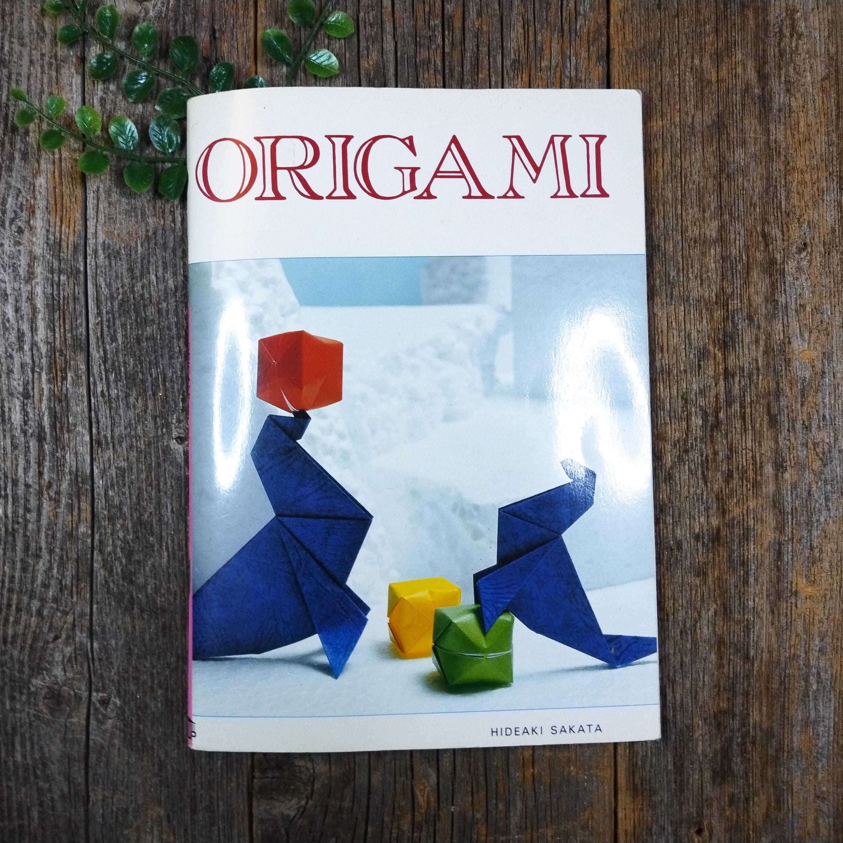 1990s Origami Paper Folding Instruction Book by Hideaki Sakata