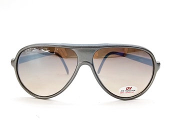 large aviator sunglasses fashion sunglasses vintage NOS sunglasses silver