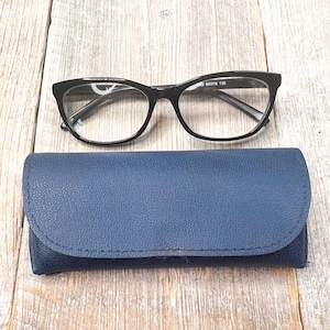vintage eyeglasses case glasses holder soft/hard dark blue unisex/men/women eyewear accessories sunglasses accessory fashion
