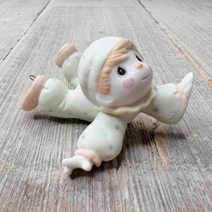 precious moments christmas ornament clown handstand smile bisque porcelain figurine collectible original box tree decoration 1990s holiday
