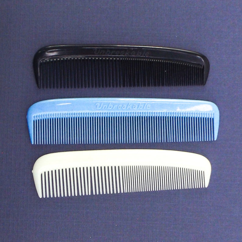 Vintage Unbreakable Comb 70s 80s NOS Nylon Plastic Pocket Comb | Etsy