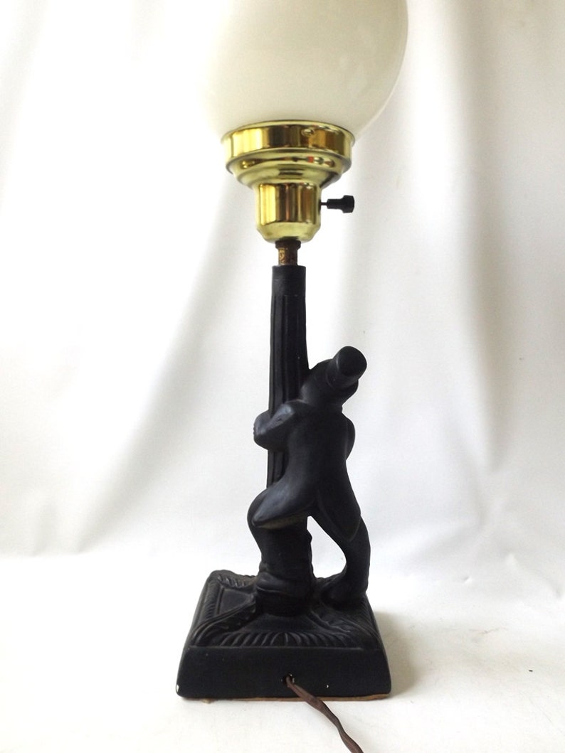 Vintage 1950's drunk leaning on a lamp post bar light Etsy