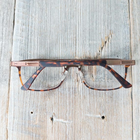 Flat Top Aviator Eyeglass Frames: Tortoiseshell B… - image 4