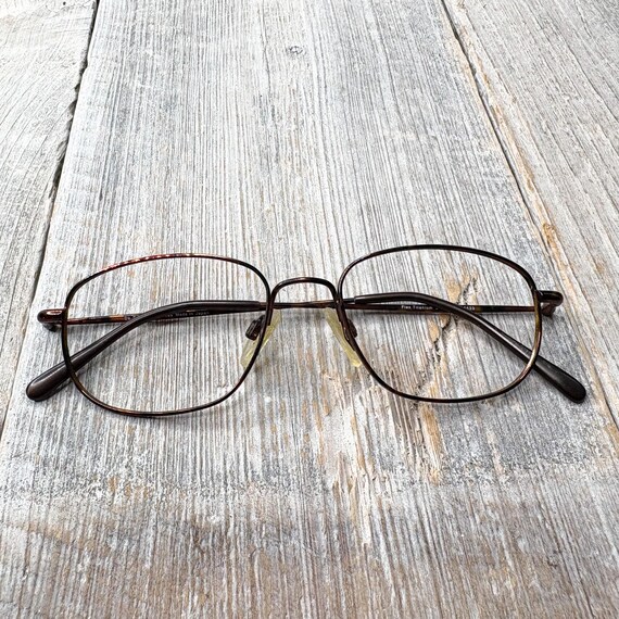 Vintage Tortoiseshell Eyeglass Frames: 90s Square… - image 6