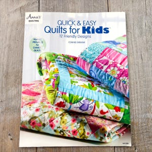 kids quilt making guide book instructional/diy/instructions/how-to, quick and easy, connie ewbank, annies quilts