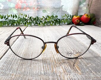 Vintage Copper Round Eyeglass Frames: 90s Deadstock (49[]19/140)