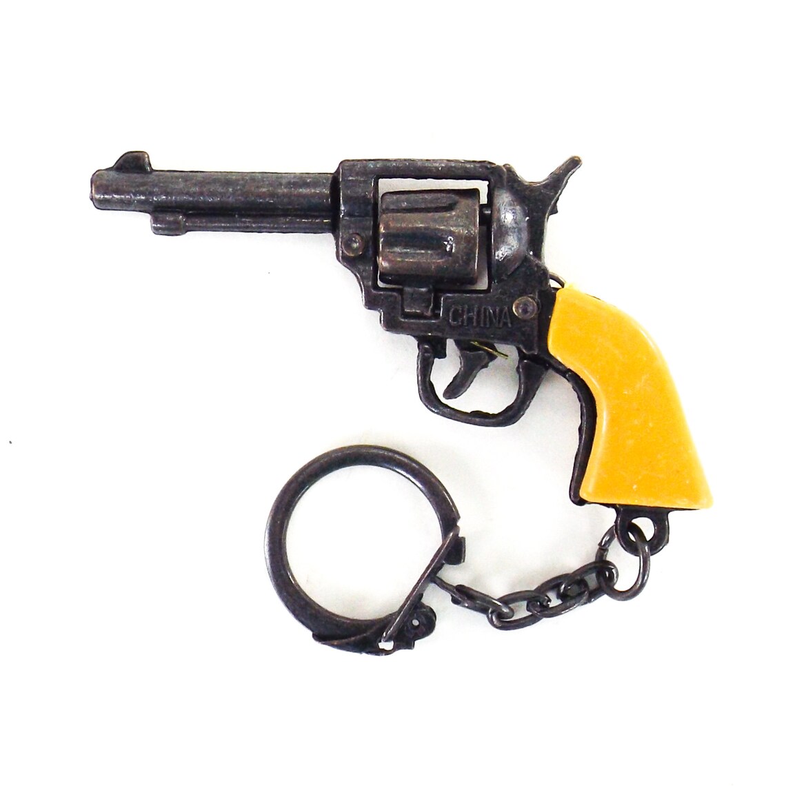Revolver cap gun keychain miniature gun vintage 80s NOS Etsy