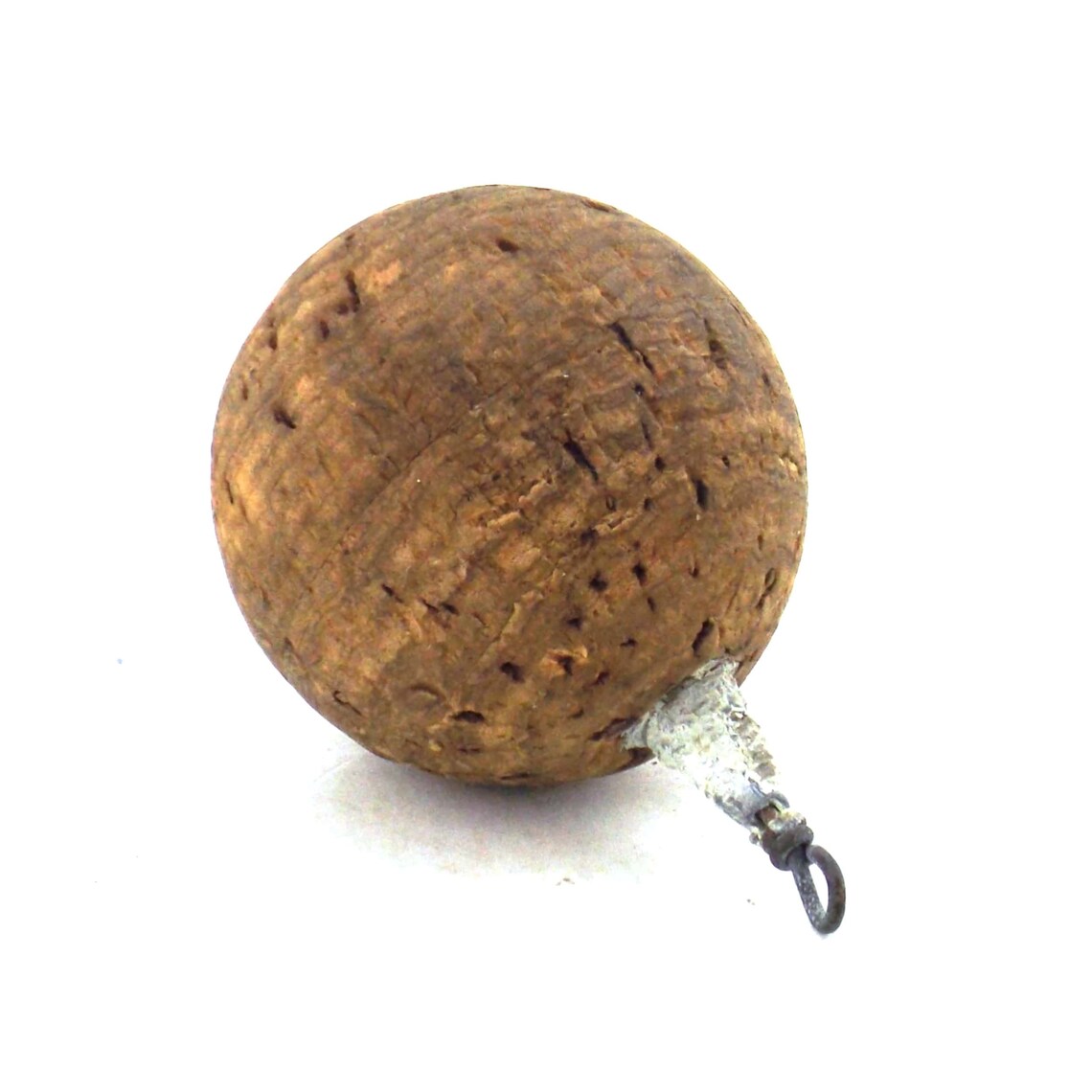 Vintage cork bobber round men fishing lures rustic Etsy