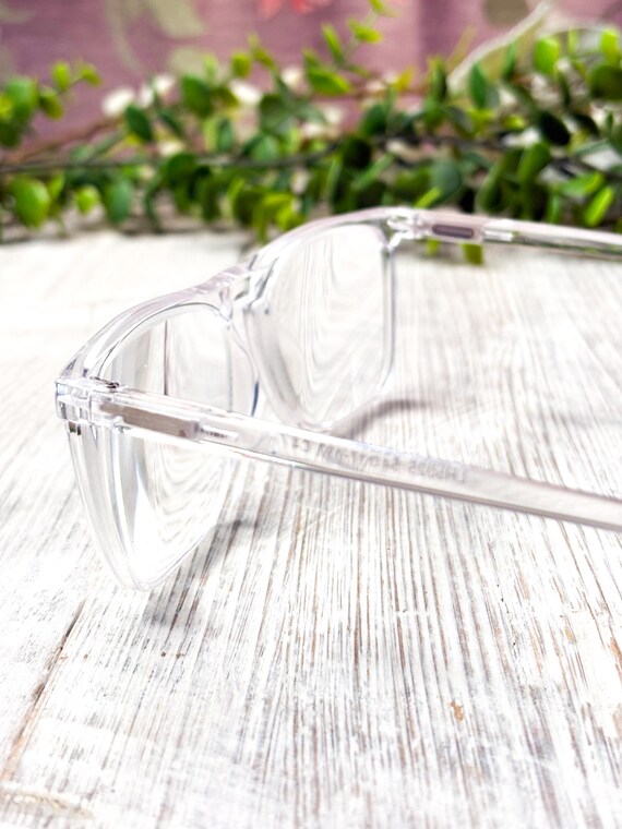 Clear Oversized Square Reading Glasses: Unisex Fa… - image 3