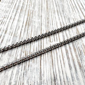 Stainless Steel Eyeglass Chain | Earbuds Loop Chain | Necklace for Glasses | Sunglasses Holder (27in) image 11
