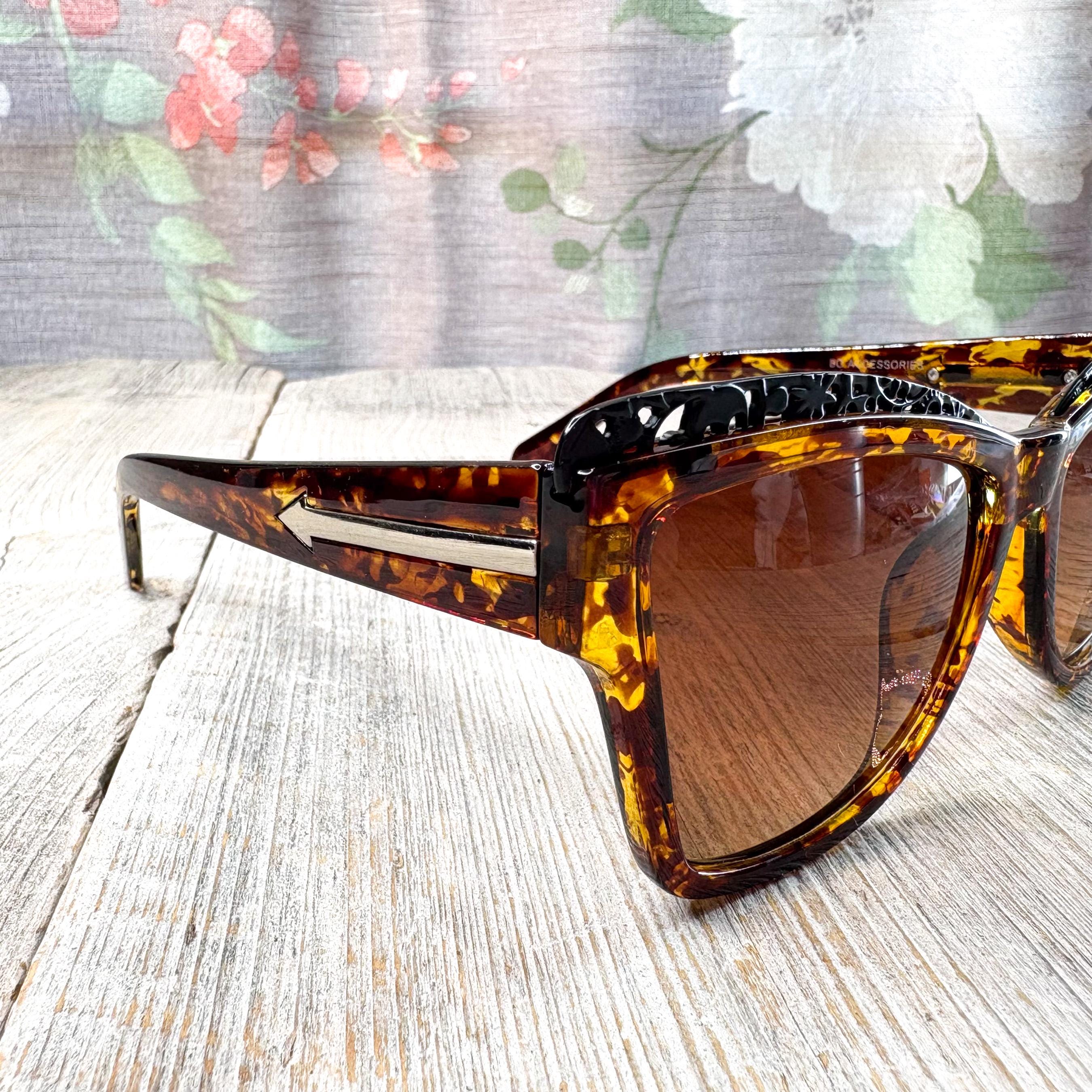 Trendy Square Cateye Polarized Sunglasses Oversized Frame Shades Amazon.com: Dollger Polarized Sunglasses for Woman Black  main image 2