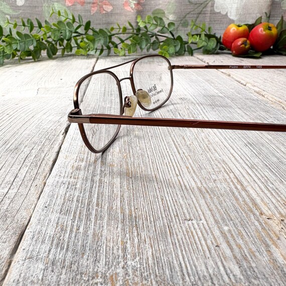 Silver Tortoiseshell Aviator Eyeglass Frames: Vin… - image 3