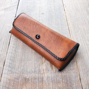 custodia per occhiali in vinile scorte morte porta occhiali vintage unisex/uomo/donna accessori per occhiali occhiali da sole accessorio vegano metà secolo