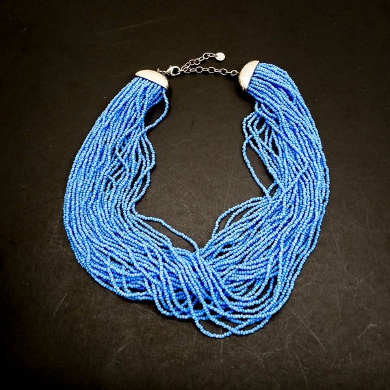 vintage talbots beaded necklace | multi strand se… - image 6