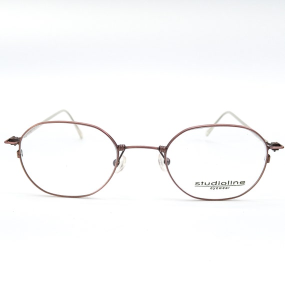 90s large round/octagon eyeglasses vintage eye gl… - image 3