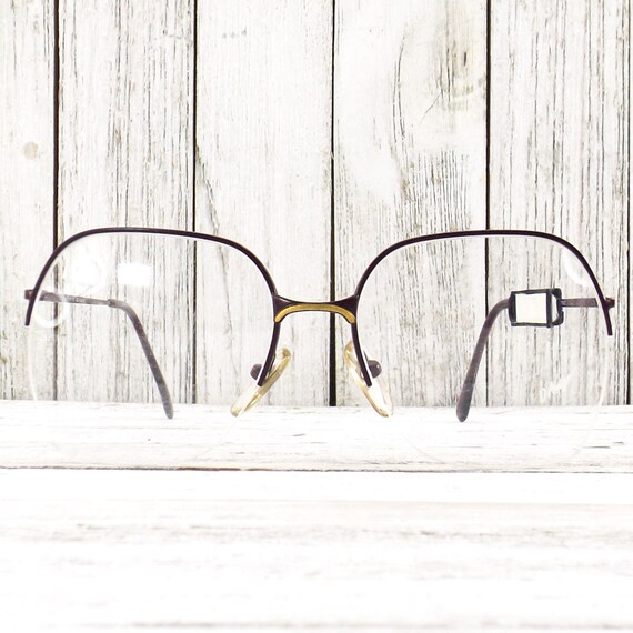 NOS 80s vintage rimless eyeglasses | oversized sq… - image 2